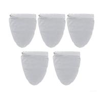 Paquete de 5 bolsas de filtro de malla fina reutilizables de nailon para infusión fría para café, yogur, nueces, leche, almendras, soja, avena, té, cerveza, jugo, colador de gasa (grande)