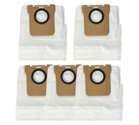 Paquete de 5 bolsas de polvo de tela de repuesto compatibles con aspiradora Mova E30 Ultra para una fuerte succión y rendimiento de obstrucción con diseño de gran capacidad para limpieza del hogar