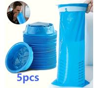 Paquete de 5 bolsas desechables para vómito, a prueba de fugas e inodoras, diseñadas para fácil . Adecuadas para viajes, y embarazo, hechas de material PE duradero de calidad.