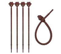 Paquete de 5 bridas elásticas multiusos de silicona resistentes y coloridas, portátiles para organizar cables, organizadores de cables