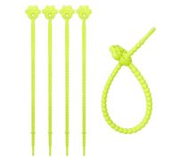Paquete de 5 bridas elásticas multiusos de silicona resistentes y coloridas, portátiles para organizar cables, organizadores de cables