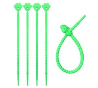 Paquete de 5 bridas elásticas multiusos de silicona resistentes y coloridas, portátiles para organizar cables, organizadores de cables
