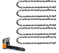Paquete de 5 cadenas de motosierra de 10 pulgadas de paso LP de 0.50 pulgadas, calibre de 0.50 pulgadas, 40 eslabones de transmisión de repuesto para Echo CS-271 CS280, Worx WG309, Sunjoe SWJ807E,