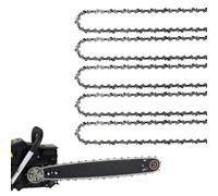 Paquete de 5 cadenas de motosierra de 14 pulgadas, 52 eslabones de transmisión, calibre de 0.50 pulgadas, cadenas de repuesto de paso de 3/8 pulgadas compatibles con Husqvarna, Echo, Poulan, Craftsman