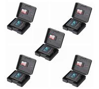Paquete De 5 Cajas Protectoras De Plástico Compatibles con La Batería De Las Cámaras Gopro 8/7/6/5 Hero; Organizador Multifuncional para La Batería con Ranura para Tarjeta De Memoria