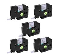 Paquete de 5 cintas de etiquetas P Touch púrpura azul rosa amarillo, Compatible con Brother Tze231 TZe 231 MQF31 MQ531 MQE31 Cassette laminado(5PK Pastel Purple)