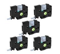 Paquete de 5 cintas de etiquetas P Touch púrpura azul rosa amarillo, Compatible con Brother Tze231 TZe 231 MQF31 MQ531 MQE31 Cassette laminado(5PK Pastel Blue)