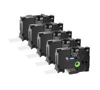 Paquete de 5 Cintas de Plantilla compatibles con STE-141 SET-151 STE-161 18 24 36mm Cinta de Transferencia térmica para Fabricante de Etiquetas(36mm STE-161)