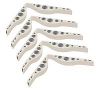 Paquete de 5 Clips de Soporte para la Nariz, Cubierta para la Cara, Puente Nasal, TPR, Antivaho, Evita la Niebla de las Gafas y la Máscara, Clip para el Puente de la Nariz (Blanco)