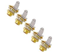 Paquete de 5 conectores de salida de guitarra, montaje de señales de montaje, hardware de metal para fiabilidad, actualizaciones de durabilidad, pieza de hardware de guitarra