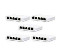 Paquete de 5 conmutadores gestionados Ubiquiti USW-Flex-Mini [5x Gigabit Ethernet, 1x PoE PD]