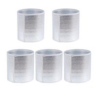 Paquete de 5 cubiertas de aislamiento térmico para macetas, película de aluminio transpirable para proteger las plantas del calor (altura 16 cm)