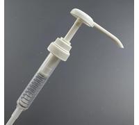 Paquete de 5 dispensadores de bomba Pelican de 38 mm para recipientes de bidón de 5 litros, dosis de 30 ml por bomba, color blanco