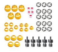 Paquete de 5 enhebradores de tubos de PVC para taladro eléctrico, abridor de tuberías de agua de 4 y 6 puntos con rosca interna y externa, incluye cinta cruda