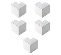 Paquete de 5 esquinas exteriores para minicanalina 40 x 25 mm, blanco, de PVC, tecnopolímero de alta resistencia, mini canaletas, canal para cables eléctricos