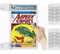 Paquete de 5 estantes de exhibición de cómics, kit de montaje en pared, soporte de marco resistente para libros de cómics, color transparente (10 piezas con capacidad para 5 losas) - Cómics y estuches