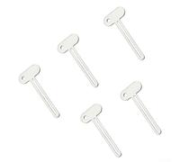 Paquete de 5 exprimidores de tubo de pasta de dientes hechos de metal con rodillo de llave, ayuda a minimizar los residuos extrayendo completamente el contenido de pasta de dientes y tubos cosméticos
