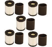 Paquete de 5 filtros de aire con prefiltro para Brigs & Straton 796031 594201 591334 prefiltro 797704 Easy to John Deere Miu1303 Gy21435 Miu13963