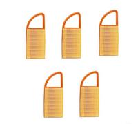 Paquete de 5 filtros de aire para soplador de mochila BR600 BR500 BR550 modelo 0300 4282 141 soporta filtración de aire fiable para mantener el ventilador funcionando sin problemas
