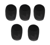 Paquete de 5 fundas de espuma para micrófono de 5,5 cm, juego de esponja, reduce el ruido del viento, mejora la calidad del sonido para actuaciones en escenario, para oradores públicos, etc