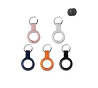 Paquete de 5 fundas para Lifemate Life Tag, silicona duradera, respetuosa con el medio ambiente, a prueba de golpes, fácil de quitar y diseño antipérdida, negro y blanco, naranja, azul y rosa
