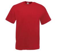 Paquete De 5 Hombre Fruit of The Loom Liso Valueweight Camiseta Cuello Redondo