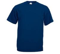 Paquete De 5 Hombre Fruit of The Loom Liso Valueweight Camiseta Cuello Redondo