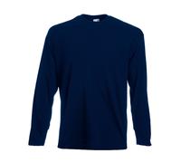 Paquete De 5 Hombre Fruit Of The Loom Manga Larga camiseta Top Liso