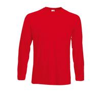 Paquete De 5 Hombre Fruit Of The Loom Manga Larga camiseta Top Liso