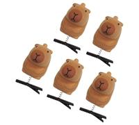 Paquete de 5 horquillas de felpa 3D de dibujos animados para el pelo, accesorios para el pelo, regalo para niñas y mujeres