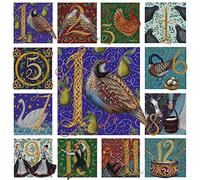 Paquete de 5 impresionantes tarjetas de Navidad artísticas de Museums & Galleries - The Twelve Days of Christmas, Partend in a Pear Tree por Catherine Rowe - 5 tarjetas de 1 diseño (MG-288840-XAH)