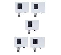 (Paquete de 5) Interruptor de presión (Rango: 0,7 a 4 bar) con conexión roscada G ¼ para sistemas de aire acondicionado y control en fábricas, plantas diésel, compresores, | Modelo: KP-35