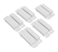Paquete de 5 interruptores de alarma magnéticos con cable para seguridad de tienda para control de acceso, puertas de metal de madera de 15 a 20 mm, rango de detección (A)