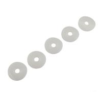 Paquete de 5 juntas de arandela de diafragma de goma, para válvula de descarga doble Roca D1D D2D AH0007100R - ID 0.67 pulgadas OD 2.6 pulgadas, piezas de repuesto negras para tanque de inodoro
