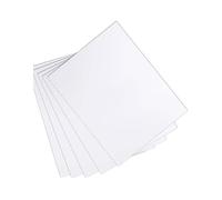 Paquete de 5 láminas de PVC espumado blanco - Láminas de cloruro de polivinilo de 8 mm de grosor for arte, manualidades, presentaciones y bodas.(0.8x40x60cm)
