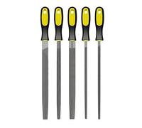 Paquete de 5 limas de carpintería de 12 pulgadas, juego de limas de acero de alto carbono, herramientas profesionales de carpintería para madera, metal y proyectos de bricolaje