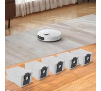 Paquete de 5 limpiadores de polvo de alta capacidad para bolsas S20 Plus Ultra Vacuum Mova, tela no tejida, resistente al desgarro, ideal para reemplazo familiar de mascotas