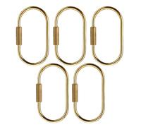 Paquete de 5 llaveros elegantes colgantes de joyería de cobre para llavero adecuado para hacer a mano amante de la joyería mosquetón clip para accesorios