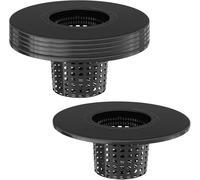 Paquete de 5 macetas de red de 6 pulgadas para tapas de 5 galones, tapas hidropónicas de labio ancho 2 en 1, tapas de cesta DWC para cubo de 5 y 3,5 galones