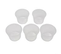 Paquete de 5 macetas transparentes para orquídeas diseñadas con agujeros de aire para mejorar la circulación de las raíces y reducir el riesgo de riego excesivo