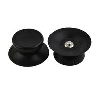 Paquete de 5 manijas de tapa de repuesto para cacerola, sartén, hervidor de agua, tapas de utensilios de cocina, pomos de plástico resistentes al calor, 4,3 x 2,6 cm, agarre antideslizante negro