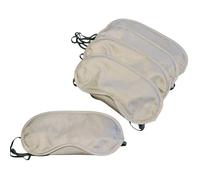 Paquete de 5 máscaras RHINORO Sleep para ojos, para viajes, siesta, camping (más opciones de color) (gris)