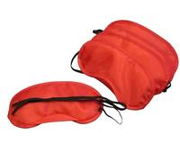 Paquete de 5 máscaras RHINORO Sleep para ojos, para viajes, siesta, camping (más opciones de color) (rojo)