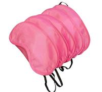 Paquete de 5 máscaras RHINORO Sleep para ojos, para viajes, siesta, camping (más opciones de color) (rosa)