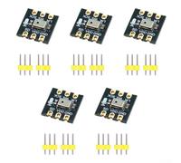 Paquete de 5 micrófonos omnidireccionales INMP441 con interfaz I2S de 24 bits adecuados para detección de palabras de activación y captura de audio de campo lejano (sin soldadura)