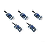 Paquete de 5 módulos de detección de inclinación de repuesto SW-520D que ahorra espacio 3.3V-5V Sensibilidad ajustable para Arduino para Raspberry Pi DIY Circuito Reparación Asamblea