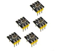 Paquete de 5 módulos de micrófono omnidireccional, para INMP441 con interfaz I2S de 24 bits, SNR de 61 dBA, sensor de audio de interfaz digital I2S (soldado)
