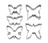 Paquete De 5 Moldes Para Galletas De Mariposa, Moldes Para Hornear De Acero Inoxidable, Moldes Para Cortar Fondant, Moldes Para Imprimir Fondant, Moldes Para Hornear Pasteles