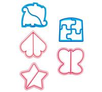 Paquete De 5 Moldes Para Sándwich, Lindos Moldes Para Pan, Rebanador De Pan, Moldes De Plástico De Dibujos Animados, Utensilios De Cocina