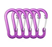 Paquete de 5 mosquetones de aleación de aluminio para camping, senderismo, pesca, mochileros